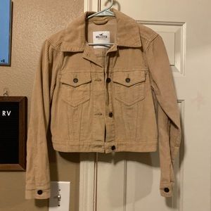 HOLLISTER corduroy tan jacket GREAT condition